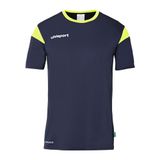 Uhlsport Squad 27 Shirt Korte Mouw Heren - Marine / Fluogeel | Maat: M