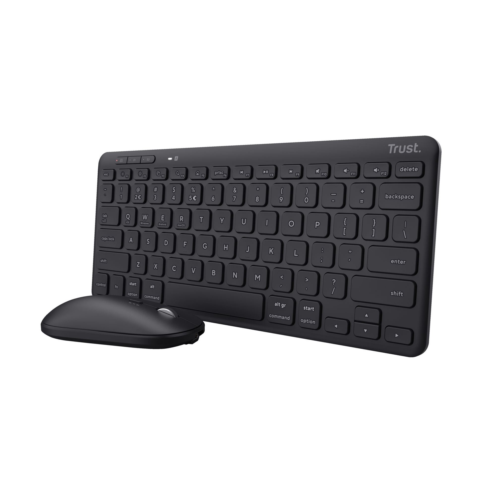 Trust Lyra Draadloos Toetsenbord en Muis - QWERTY Engels Zwart