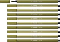 STABILO Pen 68 - Premium Viltstift - Moddergroen - Doos 10 stuks