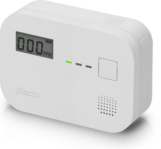 Alecto COA3920 Koolmonoxidemelder met display - 10 jaar sensor - Wit