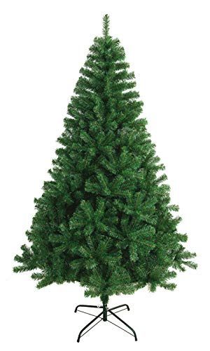 Kunstkerstboom SOLAGUA NAVIDAD Kunstkerstboom, extra gevuld met slingerbladeren, bomen 150-300 cm, met metalen standaard. (Groen, 180 cm, 617 tips)