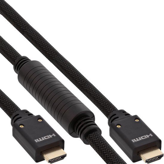 InLine® HDMI actieve kabel, HDMI High Speed met Ethernet, 4K2K, ST/ST, 20m