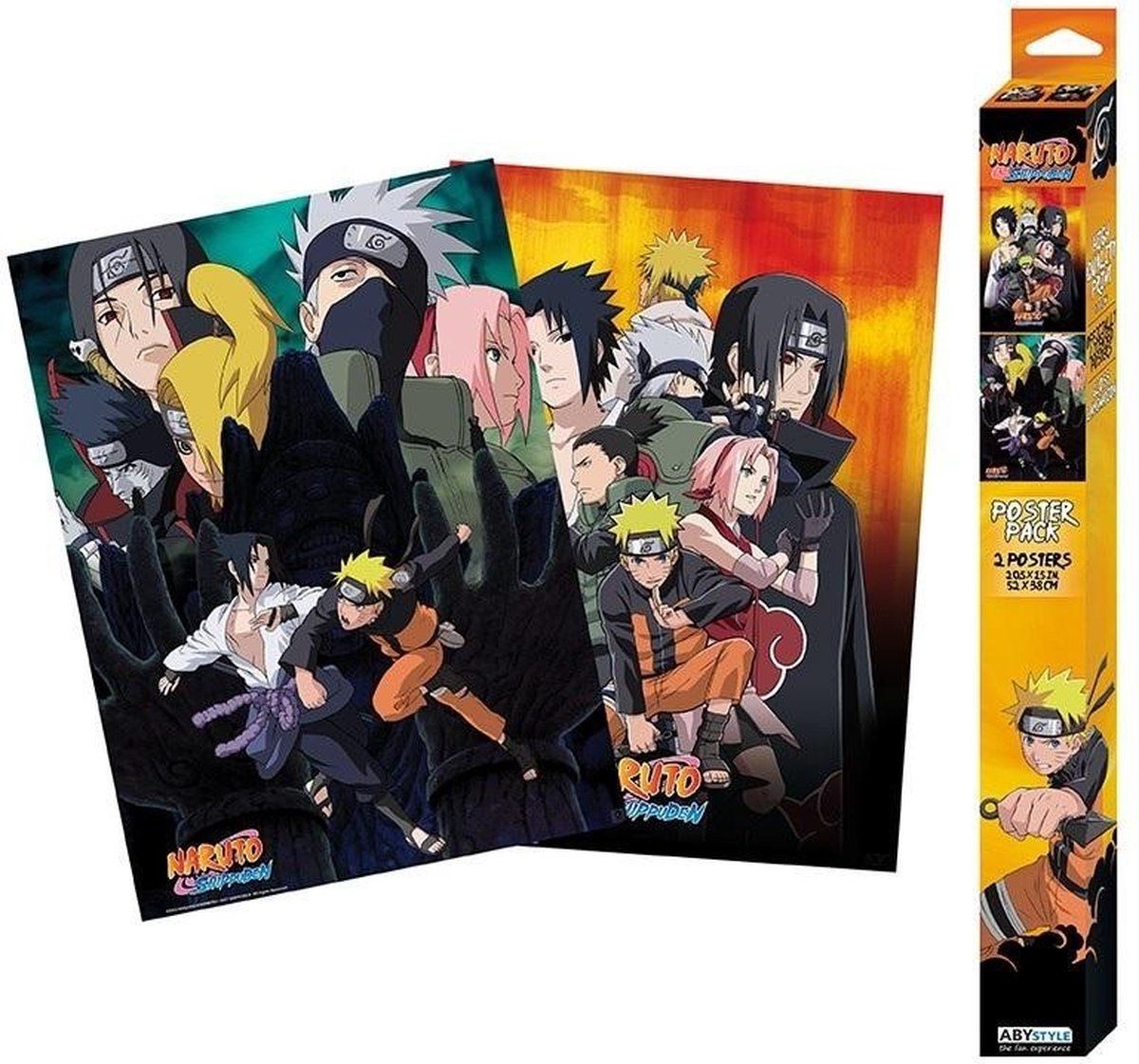 NARUTO - Set 2 posters '52x38'