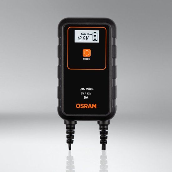 TCP Osram acculader 6/12 volt 6 ampère