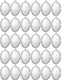 Moebius Creativ 30x œufs en plastique transparent décoration 6 cm