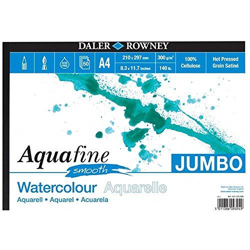 Daler Rowney Aquafine WC Smth Pad A4 300G 50SH