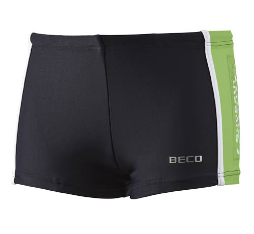 Beco zwemboxer jongens polyamide/elastaan kiwi/zwart