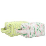 Ecoright Make-uptas, toilettas voor vrouwen, make-uptas met vakken, reis-make-uptas, toilettas voor reizen voor dagelijkse benodigdheden (verpakking van 2), Meadows - Reverie, Eén maat, Reisorganizers