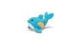 Trudi SW Col Dolfijn pluche dier, cadeau voor Kerstmis en verjaardag, pluche dieren, maat XXS, Sweet Collection, model 51390, 9,5 x 6,5 x 12 cm