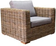 AVH-Collectie Serva lounge tuinstoel naturel rotan southend