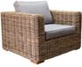 AVH-Collectie Serva lounge tuinstoel naturel rotan southend