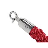 Bolero GF947 Chrome End Twist Barrier Touw, 1500 mm lengte, rood