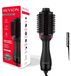 Merkloos Haardroger en volumizer - 2-in-1 - Ovale borstel - Sectioneerkam
