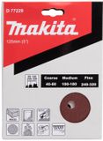 Makita SET DE DISQUES DE PONÇAGE 125MM ROUGE VELOURS