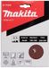 Makita SET DE DISQUES DE PONÇAGE 125MM ROUGE VELOURS
