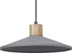 Osram DECOR Concrete Wood hanglamp, 320 mm, donkergrijs, beton/staal/hout, E27 fitting