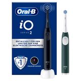 Oral-B iO2 Elektrische Tandenborstels - Night Black & Forest Green - 2 stuks