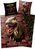 Herding Dekbedovertrek Dinosaurus 140x200 cm 100% Katoen Dubbelzijdig