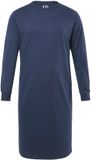 JP 1880 Heren Nachthemd Basic Lange Mouwen Zijsplit Navy Blauw Maat 7XL
