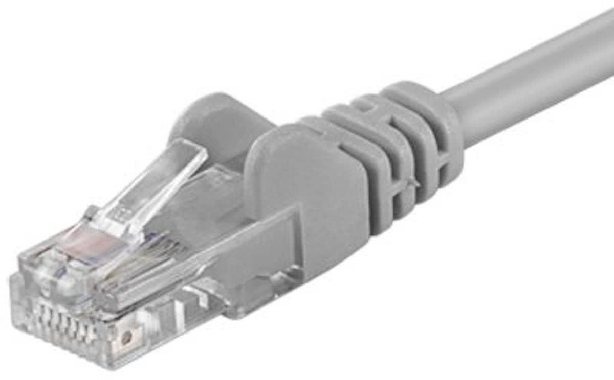 Wentronic CAT5E Netwerkkabel - RJ45 - Grijs - 1 m
