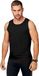 Proact Set van 3x stuks zwart sport singlet voor heren - Tanktop hemd - Herenkleding - Mouwloze t-shirts, maat: XL (42/54)
