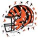 Cincinnati Bengals Puzzle en bois représentant le casque, 500 pièces, fabriqué de manière durable