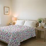 Bedrukte BASIC Bedrukte zomerquilt, bedrukte microvezel, Multicolor, 250x240cm