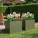 Maison Exclusive - 2 jardinières pour plantes, couleur vert olive, 60 x 40 x 50 cm