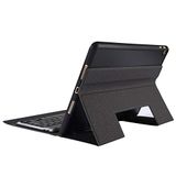 ZAORUN Tablet PC Toetsenbord K05B Bluetooth 3.0 Ultradunne Eendelige Bluetooth Toetsenbord Lederen Hoes Compatibel Voor iPad Air/Pro 10.5\" (2019), met Pen Slot & Houder (Zwart) (Grijs)