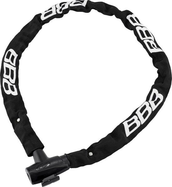 BBB Cycling PowerLink Chain Cable Fietsslot - Kettingslot Fiets - Sleutelslot - Zwart - 100 cm - BBL-48
