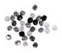Rayher Glazen geslepen parels, 4 mm ø, kristal, doos 100 stuks, 14200800