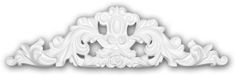 Profhome Decorative element 160021 rococo barok stijl wit