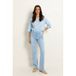 Claudia Sträter low waist flared jeans light blue denim