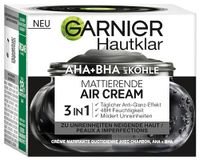 Garnier SkinActive AHA + BHA gezichtscrème, matterende luchtcrème voor onzuiverheden neigende huid, met kooltjes 3-in-1, 50 ml
