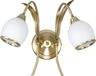 Patina Lampe murale, Abat-jour en verre couleur crème, Modèle White 114B