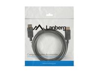 Lanberg CA-DPDP-10CC-0030-BK DisplayPort kabel 3 m Zwart