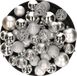 Kaemingk B.V. Décoration de Noël boules de Noël en plastique rose pâle 4-6 cm lot de 44x pièces