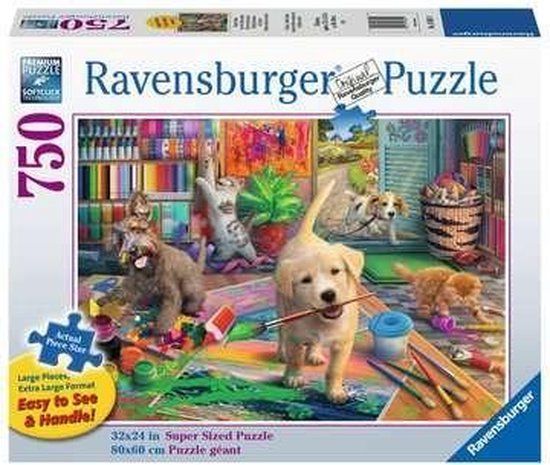 Ravensburger Cute Crafters - 750 stukjes - Dieren Puzzel