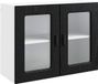 vidaXL Panneau de lave-vaisselle Kalmar chêne noir 80 x 31 x 60 cm
