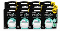 Wilkinson Intuition - Lames de recharge - 2 en 1 Sensitive Care - Pour peau sensible - 12 pièces