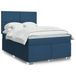 Prolenta Maison Exclusive - Boxspringbed met matras, blauw, 160x200 cm, textiel