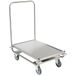 Hupfer Platformwagen rvs met 1 vaste duwbeugel - Laadvermogen 120 kg
