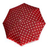 Knirps Rood met stip compacte paraplu Fiber T200 medium Duomatic