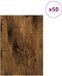 vidaXL Decorpanelen 50 st gerookt eiken 21 x 30 x 0,27 cm bewerkt hout