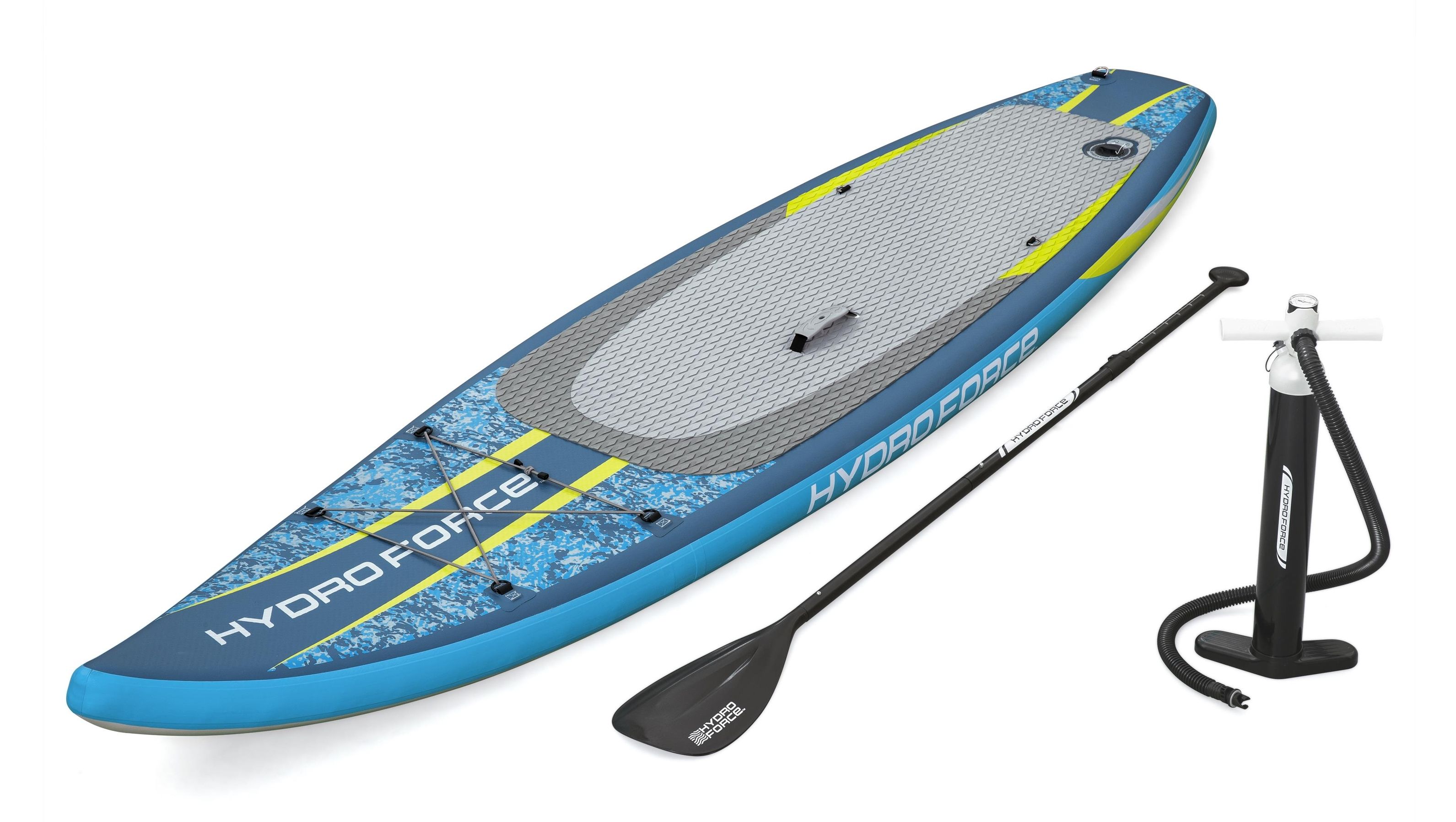 Bestway Hydro Force Aqua Glider Opblaasbare Stand-Up Paddleboard Set met TravelTech Rugzak 3,20 m