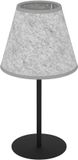EGLO Alsager Tafellamp - E27 - 39,5 cm - Zwart/Grijs - Vilt/Staal