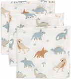 Jollein Hydrofiel Monddoekje 31x31cm Roarsome - 3 Stuks