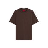 HUGO regular fit T-shirt - donkerbruin