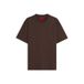 HUGO regular fit T-shirt - donkerbruin