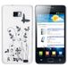 mumbi Vlinder bloemen hoes voor Samsung Galaxy S2 i9100 (harde achterkant)